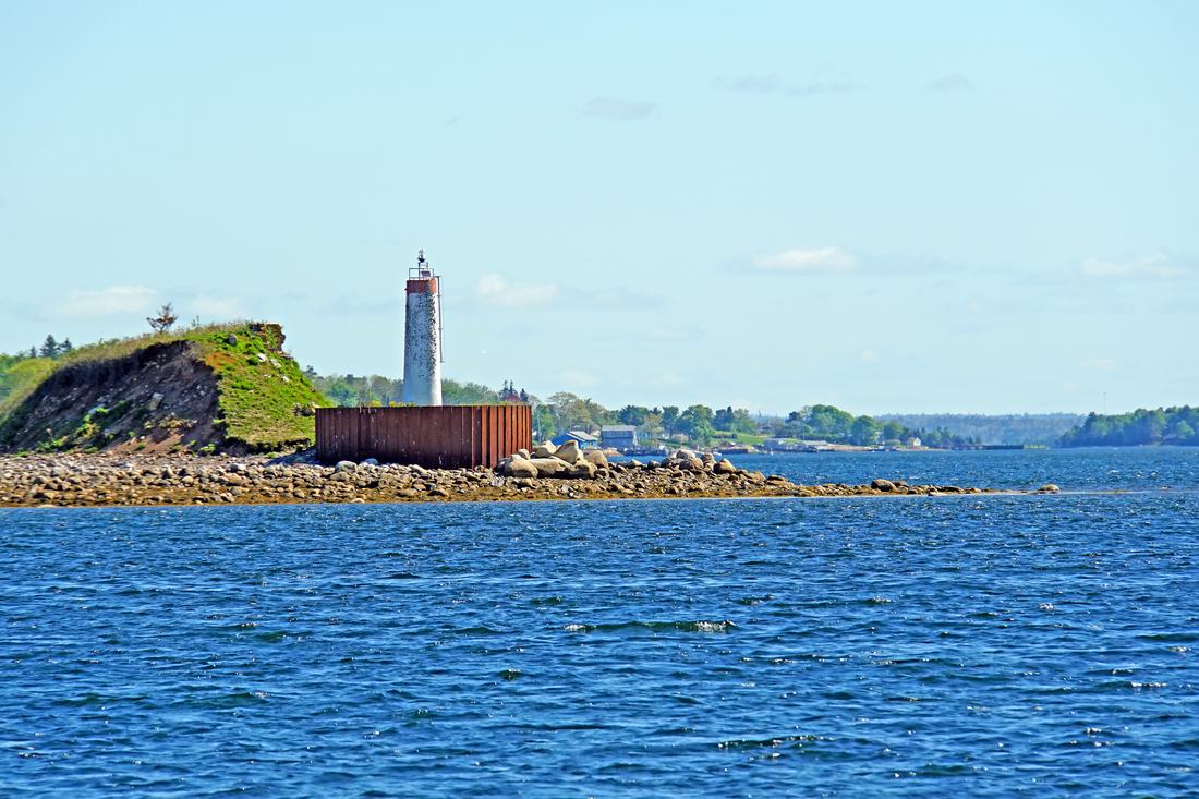 The Westhaver Island Lighthouse in Nova Scotia