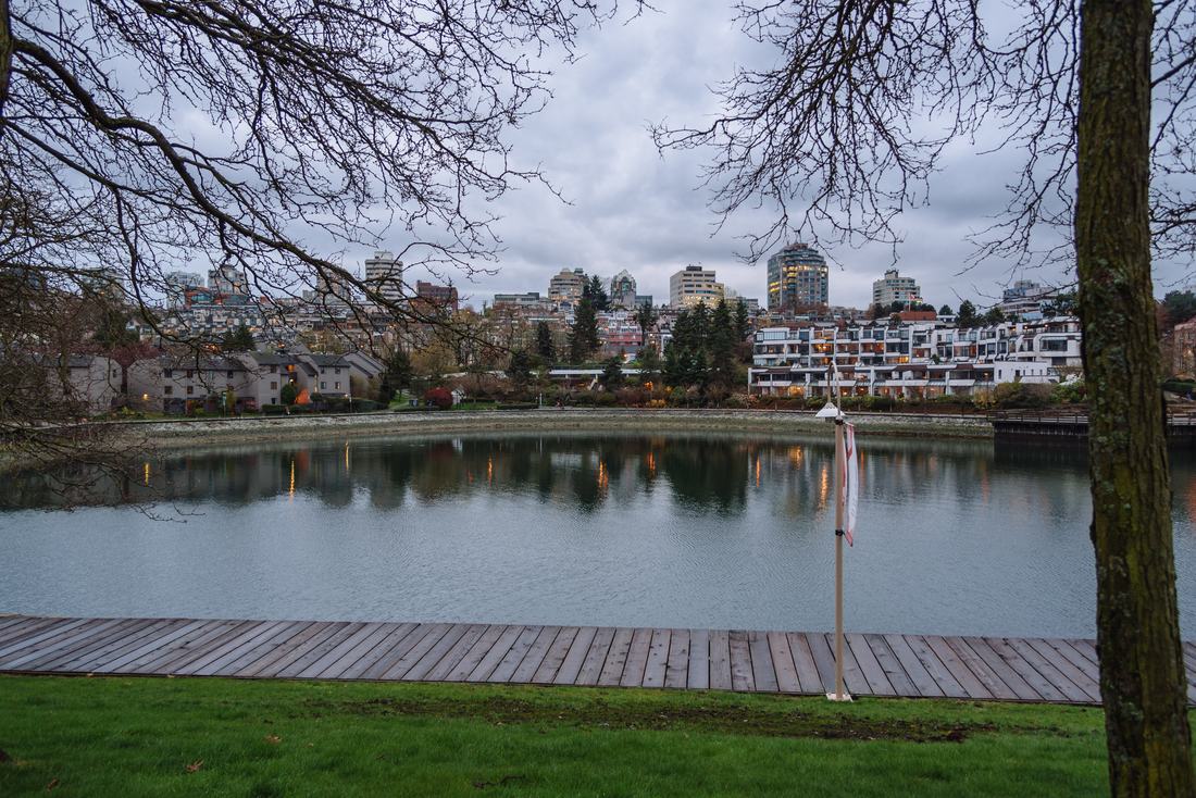 The Vancouver skyline